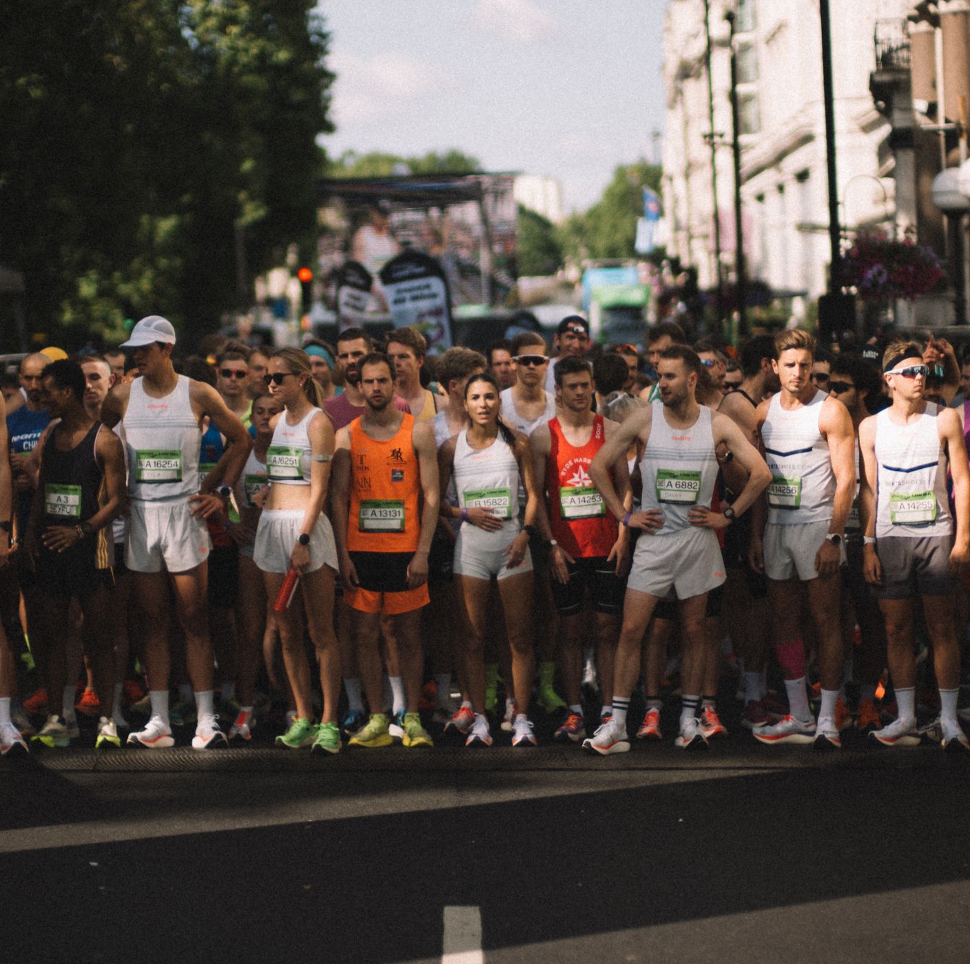 a group of runners